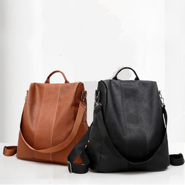 Mochila de Mujer Color Liso con Gran Capacidad