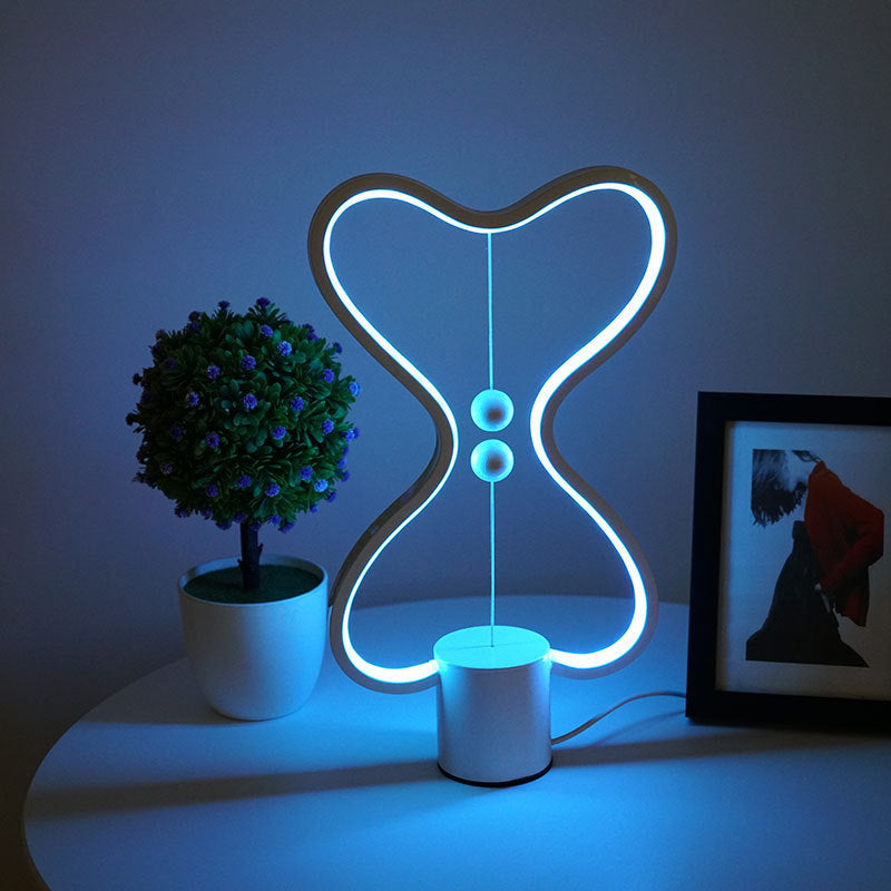 Lámpara Led de 7 colores para equilibrar la luz nocturna, alimentada por USB