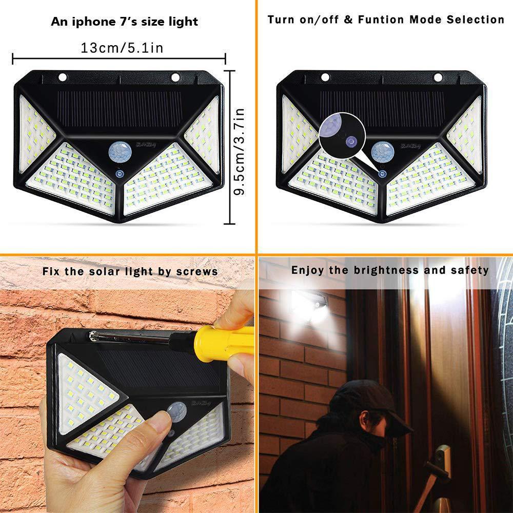 Lámpara solar LED para pared